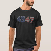 Trump 2024 vlag Neem Amerika terug Trump vlag 45 4 T-shirt (Voorkant)