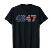 Trump 2024 vlag Neem Amerika terug Trump vlag 45 4 T-shirt