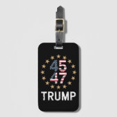 Trump 2024 Vlag neemt Amerika terug Trump 45 47 Bagagelabel (Voorkant (verticaal))