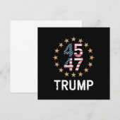 Trump 2024 Vlag neemt Amerika terug Trump 45 47 Kaart (Voorkant / Achterkant)