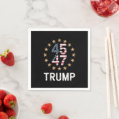 Trump 2024 Vlag neemt Amerika terug Trump 45 47 Servet (Insitu)