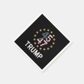 Trump 2024 Vlag neemt Amerika terug Trump 45 47 Servet (Hoek)