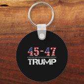 Trump 2024 Vlag (op Byck) Take America CK Trump FL Sleutelhanger (Voorkant)