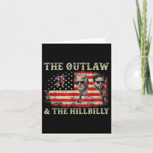 Trump 2024 Vlag Outlaw Hillbilly J.D.Vance 2024 Do Kaart