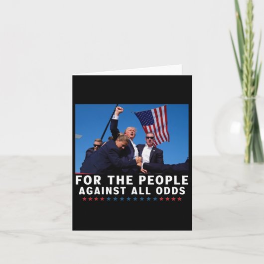 Trump 2024 voor het volk kaart (Voorkant)
