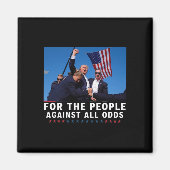 Trump 2024 voor het volk magneet (Voorkant)