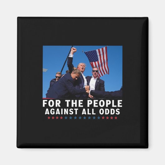 Trump 2024 voor het volk magneet (Voorkant)