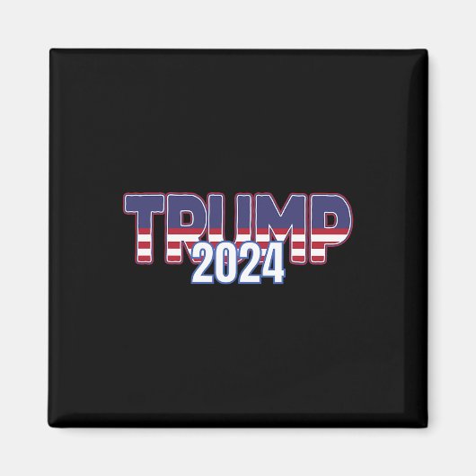 Trump 2024 voor President Conservatieve Republikei Magneet (Voorkant)