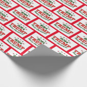 Trump 2024 Vrolijk kerstfeest Cadeaupapier (Hoek)