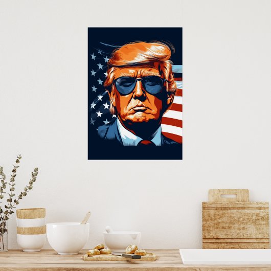 Trump 2024 - VS - Make America Great Again Poster (Keuken)