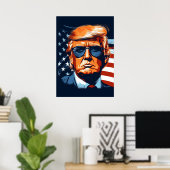 Trump 2024 - VS - Make America Great Again Poster (Thuiskantoor)