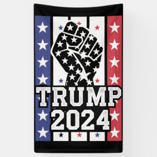 Trump 2024 Vuist Buitenwettelijke Hillbilly J.D.Va Spandoek