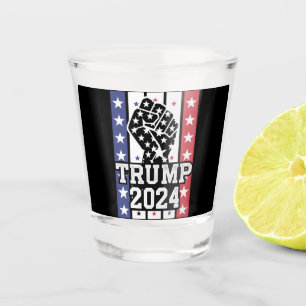 Trump 2024 Vuist Buitenwetterse Hillbilly J.D.Vanc Shot Glas