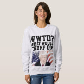 TRUMP 2024 WAT ZOU TRUMP DOEN? T-shirts (Voorkant volledig)