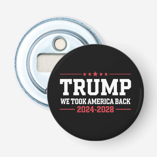 Trump 2024 We Hebben Amerika Terug 47 USA Button Flesopener