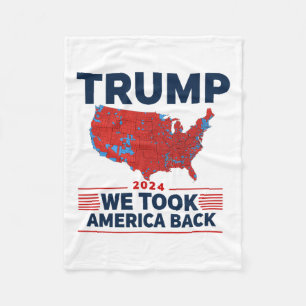 Trump 2024 We hebben de verkiezingsuitslag van Ame Fleece Deken