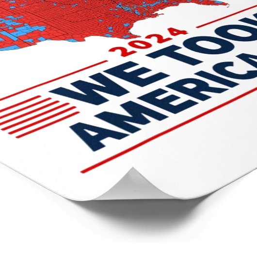 Trump 2024 We hebben de verkiezingsuitslag van Ame Poster (Hoek)