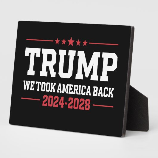 Trump 2024 We Took America Back 47 VS Fotoplaat (Zijkant)