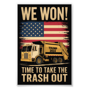 Trump 2024 We Won Wins Overwinning Inauguratie 202 Foto Afdruk