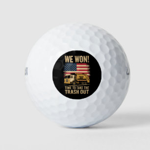 Trump 2024 We Won Wins Overwinning Inauguratie 202 Golfballen