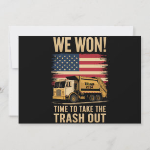 Trump 2024 We Won Wins Overwinning Inauguratie 202 Kaart