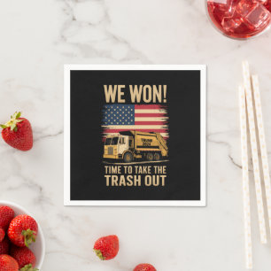 Trump 2024 We Won Wins Overwinning Inauguratie 202 Servet