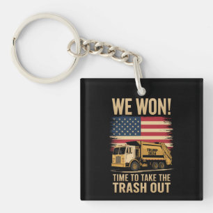 Trump 2024 We Won Wins Overwinning Inauguratie 202 Sleutelhanger