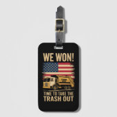 Trump 2024 We Won Winst Victory Inauguration 2025 Bagagelabel (Voorkant (verticaal))