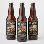 Trump 2024 We Won Winst Victory Inauguration 2025 Bier Etiket (Flessen)