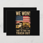 Trump 2024 We Won Winst Victory Inauguration 2025 Briefkaart (Voorkant / Achterkant)
