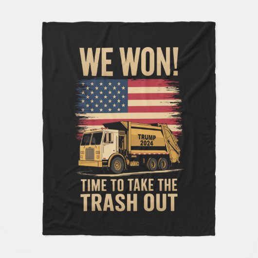 Trump 2024 We Won Winst Victory Inauguration 2025 Fleece Deken (Voorkant)