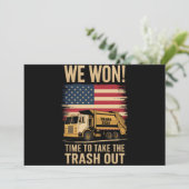 Trump 2024 We Won Winst Victory Inauguration 2025 Kaart (Staand voorkant)