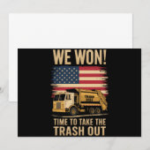 Trump 2024 We Won Winst Victory Inauguration 2025 Kaart (Voorkant / Achterkant)