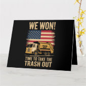 Trump 2024 We Won Winst Victory Inauguration 2025 Kaart (Gele Bloem)