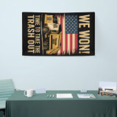 Trump 2024 We Won Winst Victory Inauguration 2025 Spandoek (Beurs)