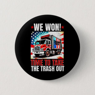 Trump 2024 We Won Wint Overwinning Inauguratie 202 Ronde Button 5,7 Cm