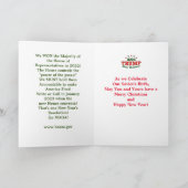 Trump 2024 Wenskaart met kerstmis Bedankkaart (Binnen)