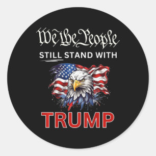 Trump 2024: wij mensen hebben genoeg ronde sticker