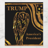 TRUMP 2024 WIJN ETIKET (Enkel label)
