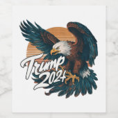 TRUMP 2024 WIJN ETIKET (Enkel label)