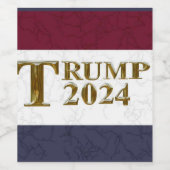 TRUMP 2024 WIJN ETIKET (Enkel label)
