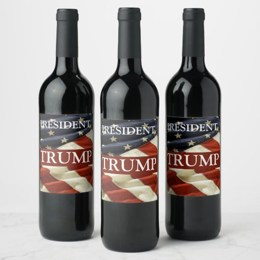 TRUMP 2024 WIJN ETIKET (Flessen)
