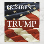 TRUMP 2024 WIJN ETIKET (Enkel label)
