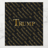 TRUMP 2024 WIJN ETIKET (Enkel label)