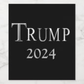 TRUMP 2024 WIJN ETIKET (Enkel label)