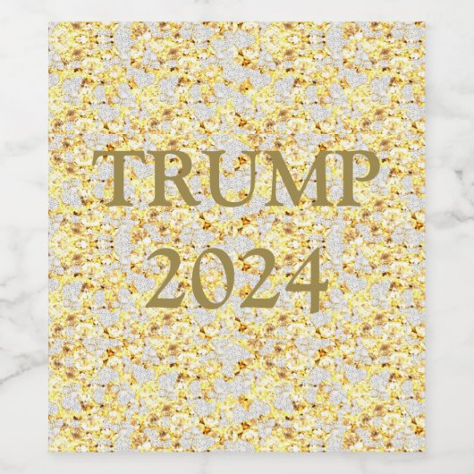TRUMP 2024 WIJN ETIKET (Enkel label)