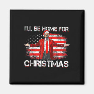 Trump 2024 wordt thuis voor kerst Funny Trump X Magneet