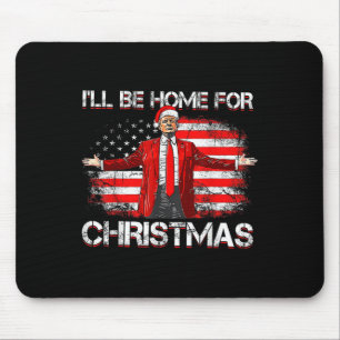 Trump 2024 wordt thuis voor kerst Funny Trump X Muismat