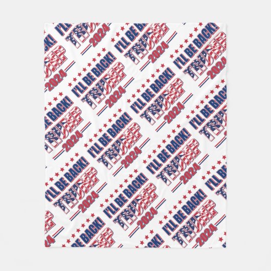 Trump 2024 zal terug zijn fleece deken (Voorkant)