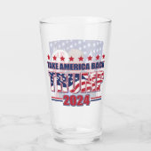 Trump 2024 zal terug zijn glas (Achterkant)